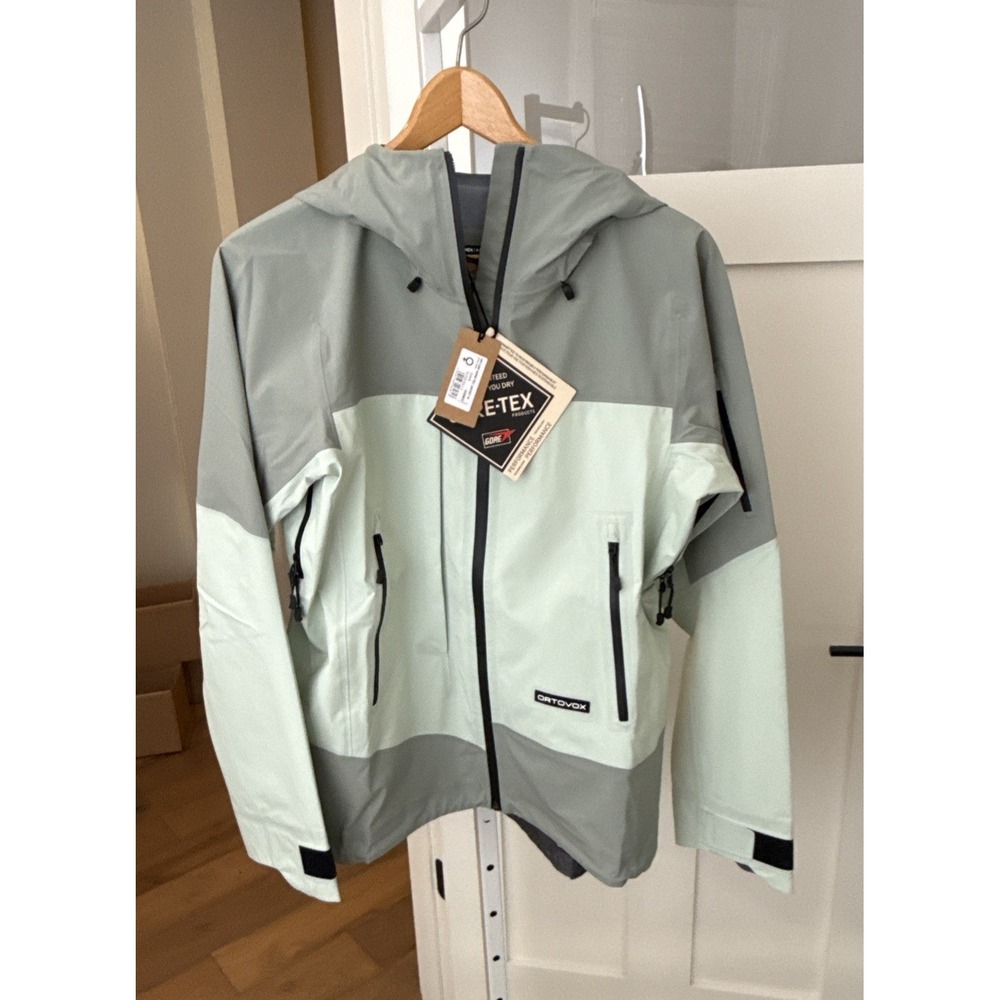 ORTOVOX Ortler GORE-TEX Jacket Women M Green Acid Hardshell Ski NWT